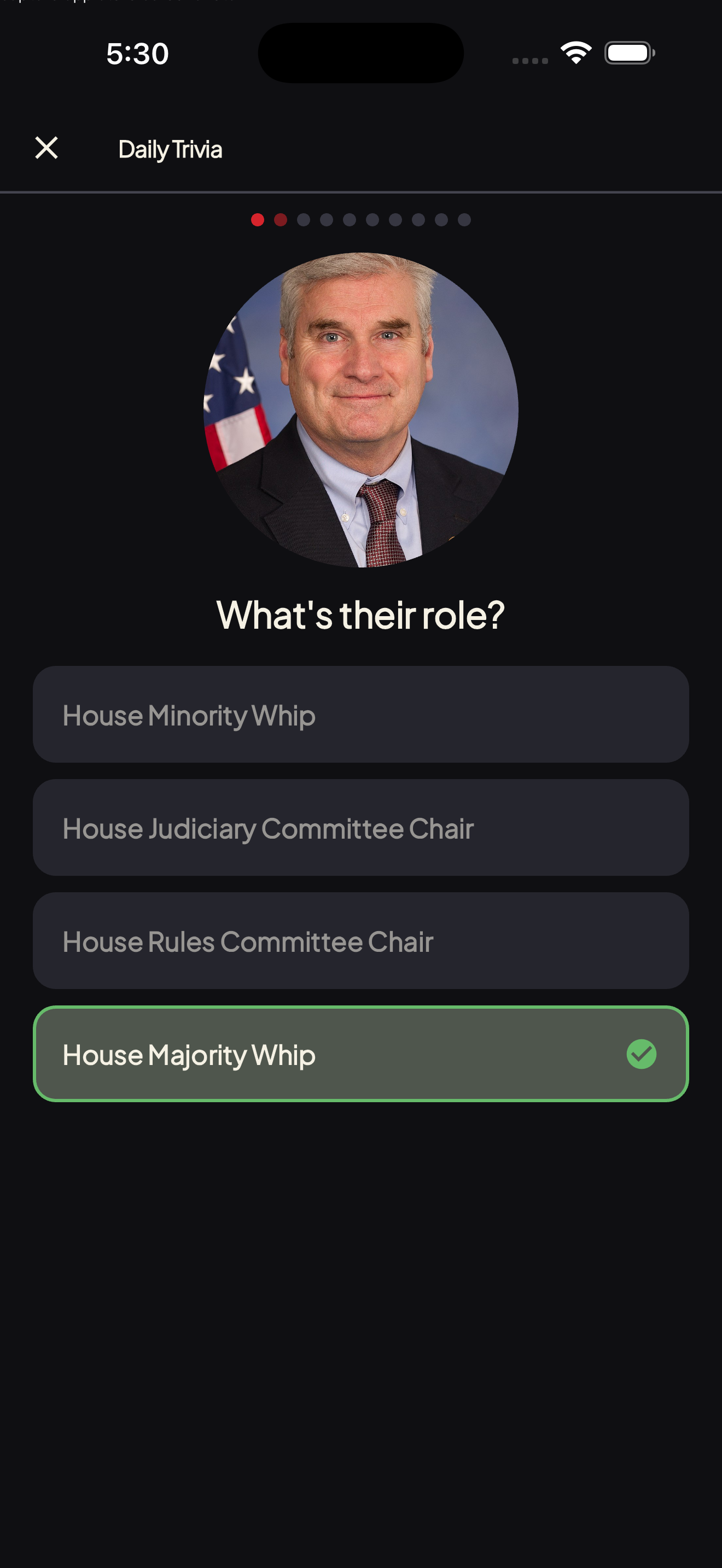 Daily Trivia answer reveal